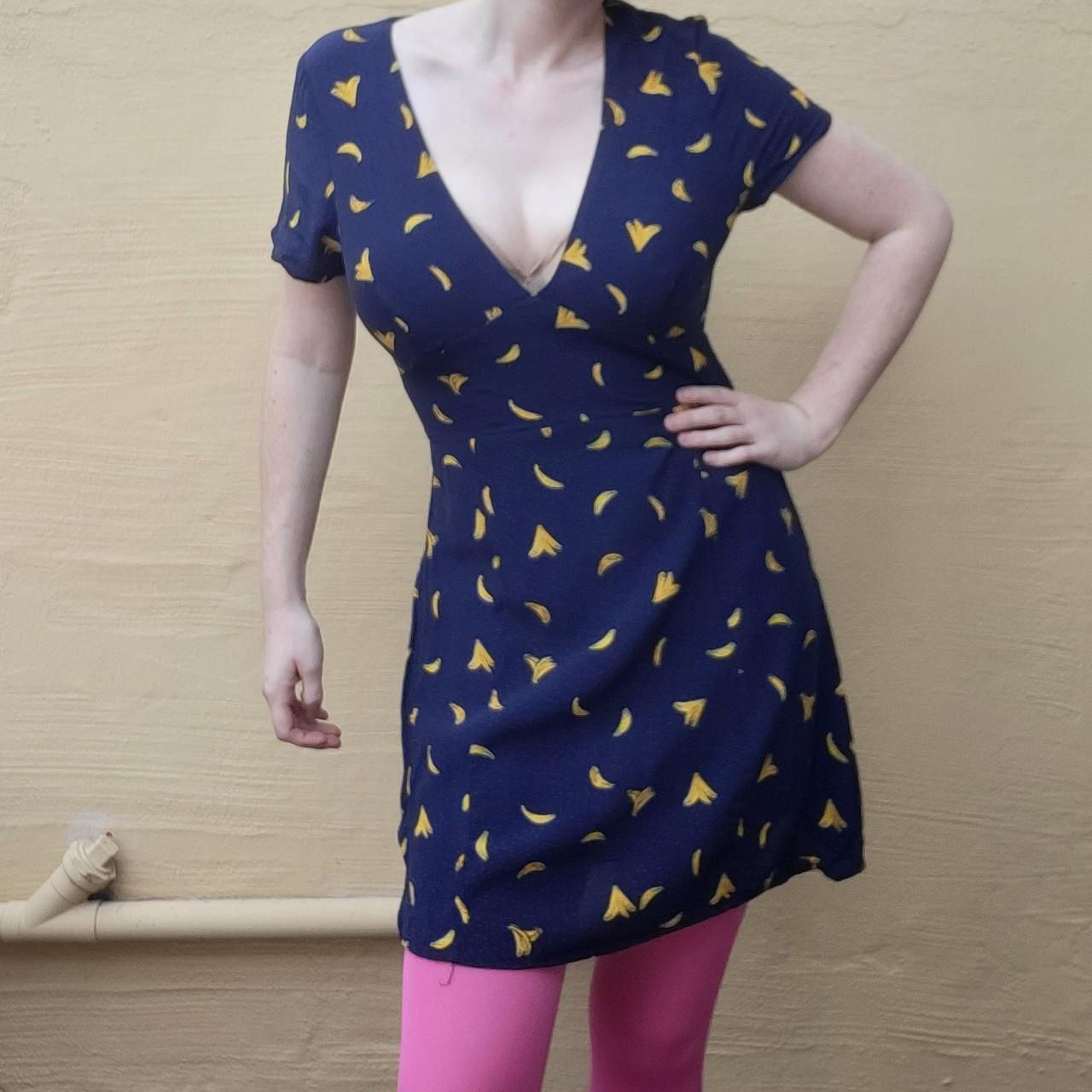 zara banana dress