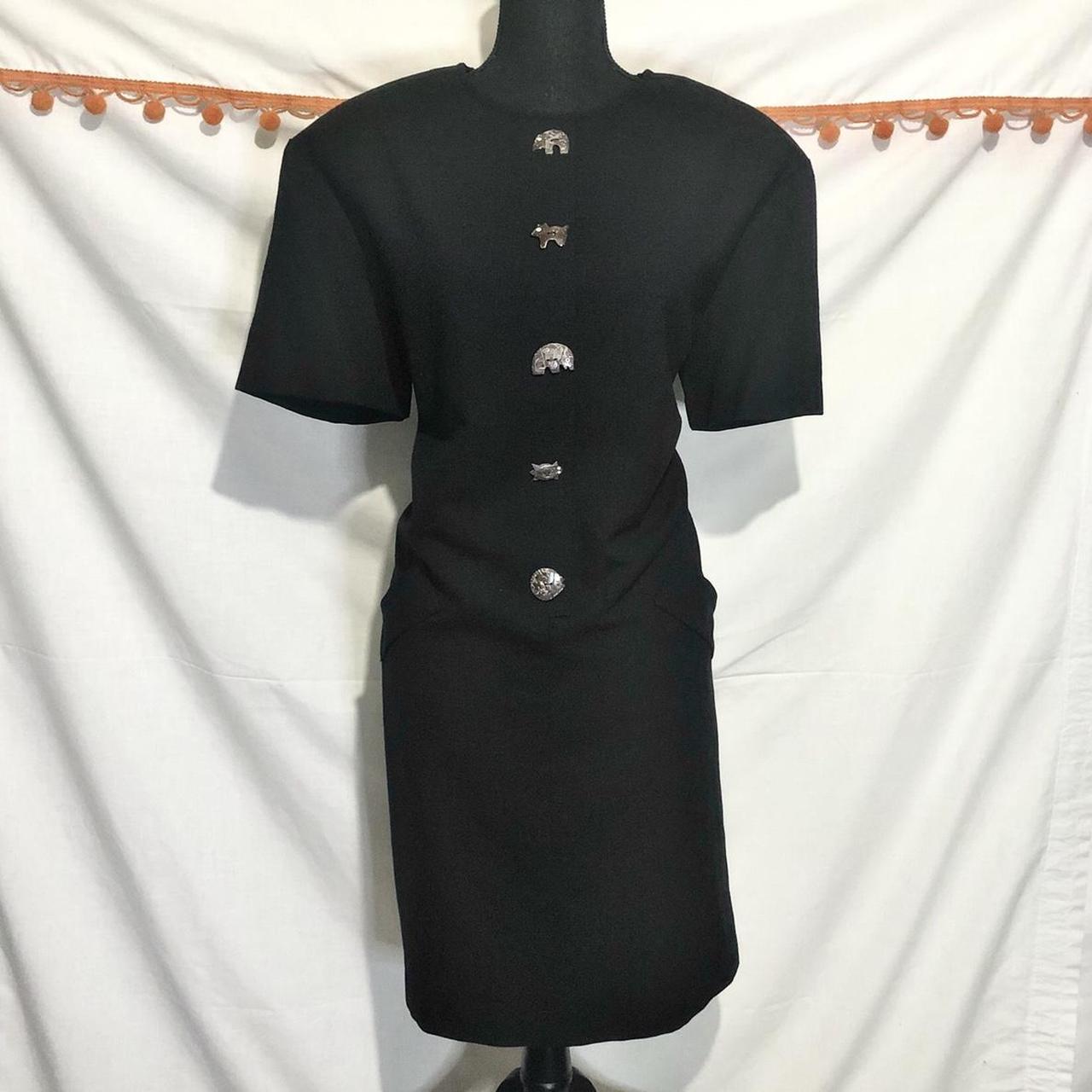 simple black shift dress