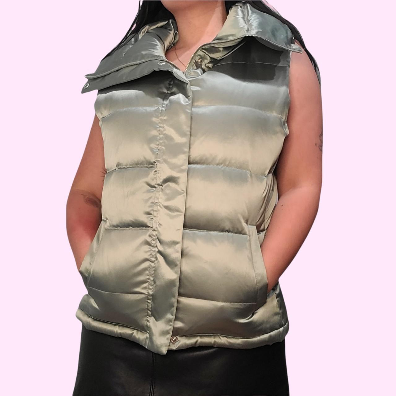 mint puffer vest