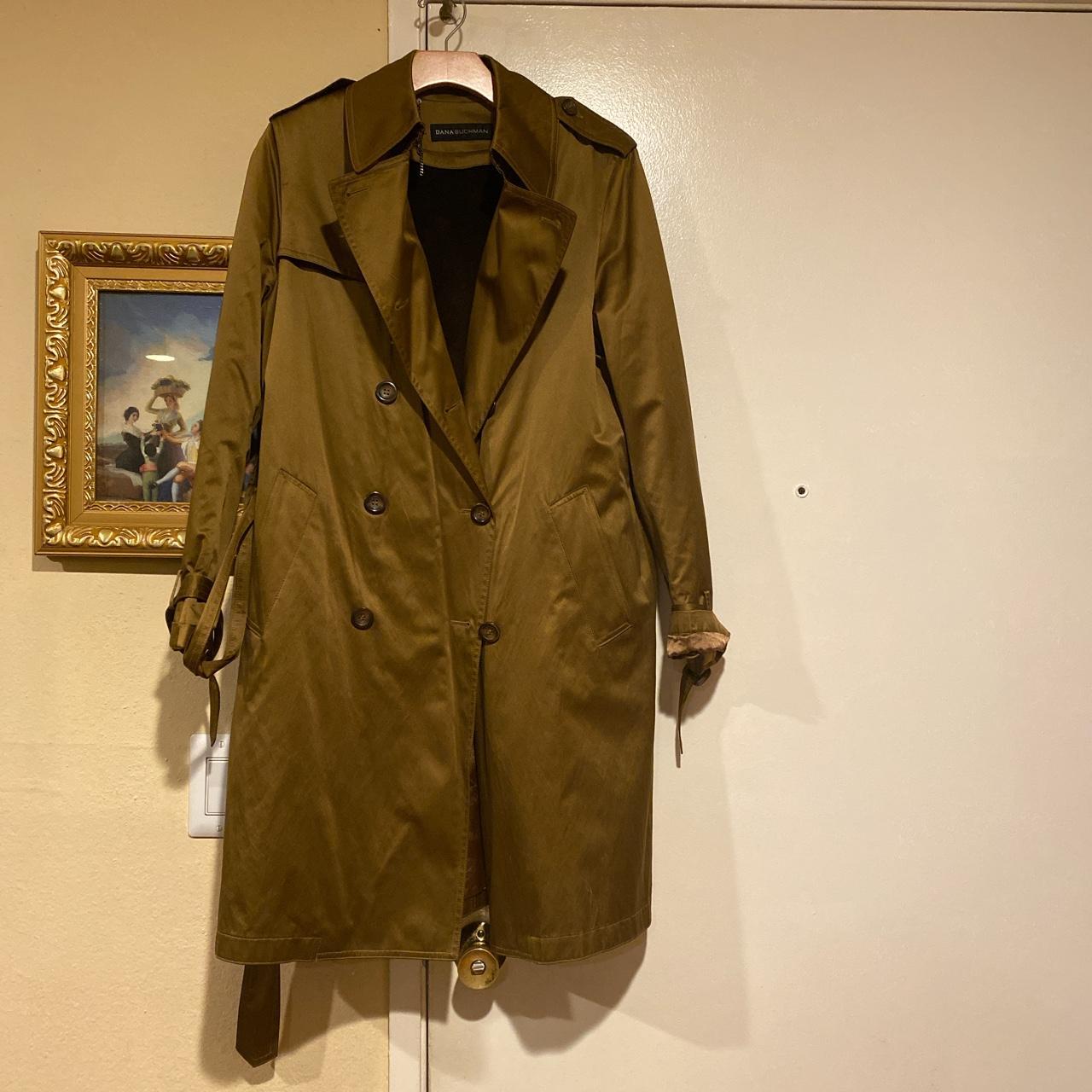 Dana buchman trench clearance coat