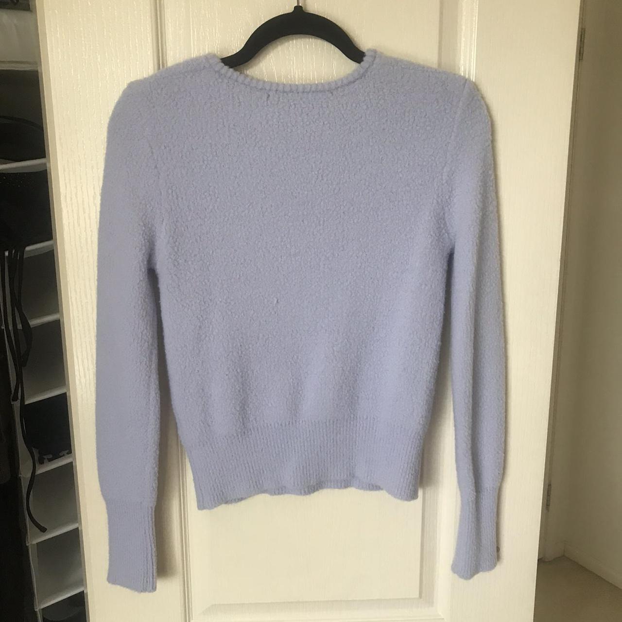 Zara Lavender Fluffy Jumper Size S - Depop