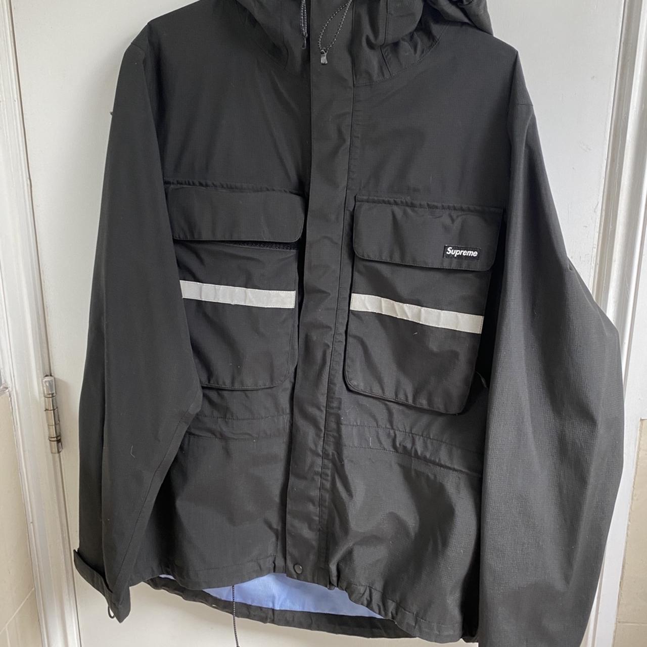 supreme hi vis taped seam jacket