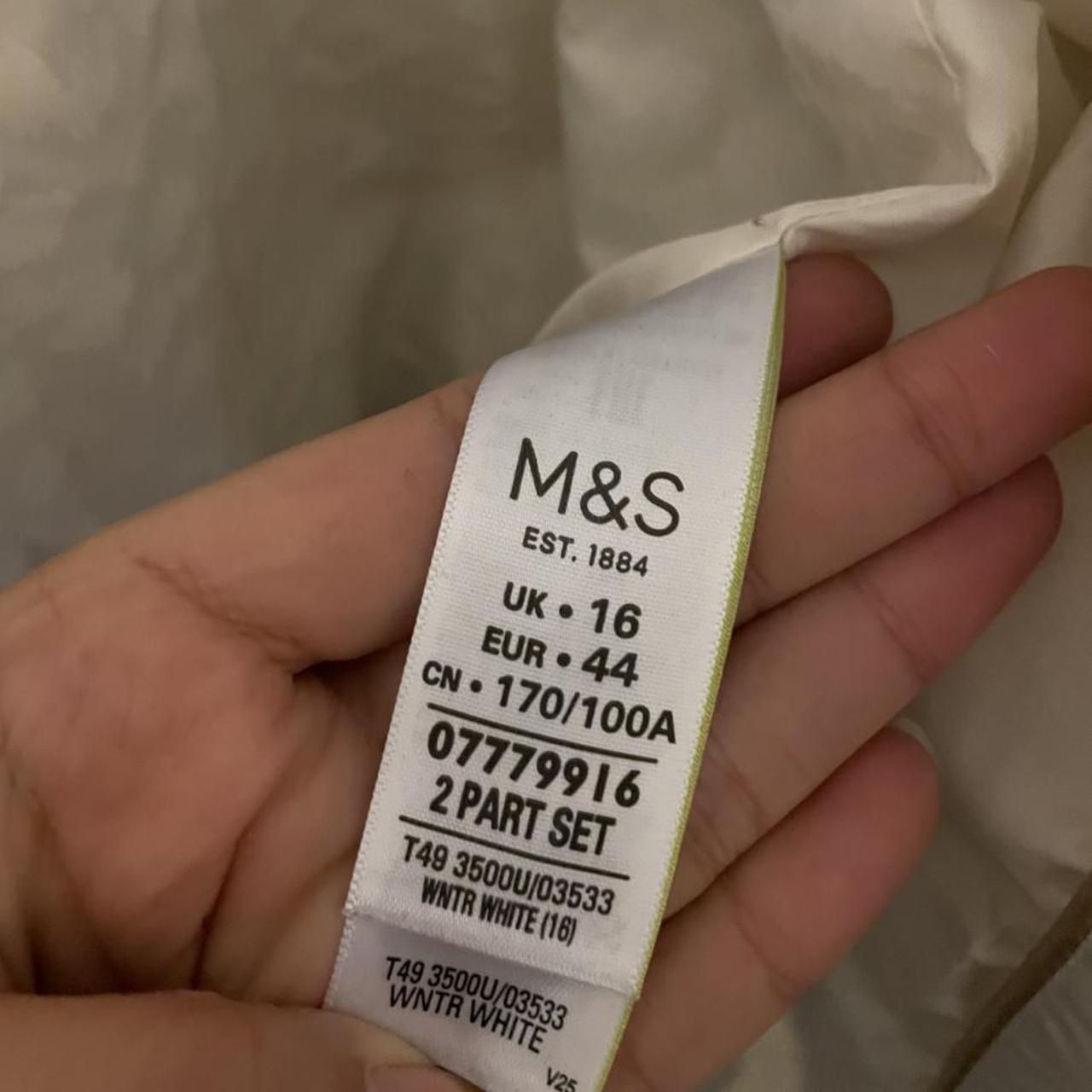 M&S white puffer jacket. Worn but still in very good... - Depop