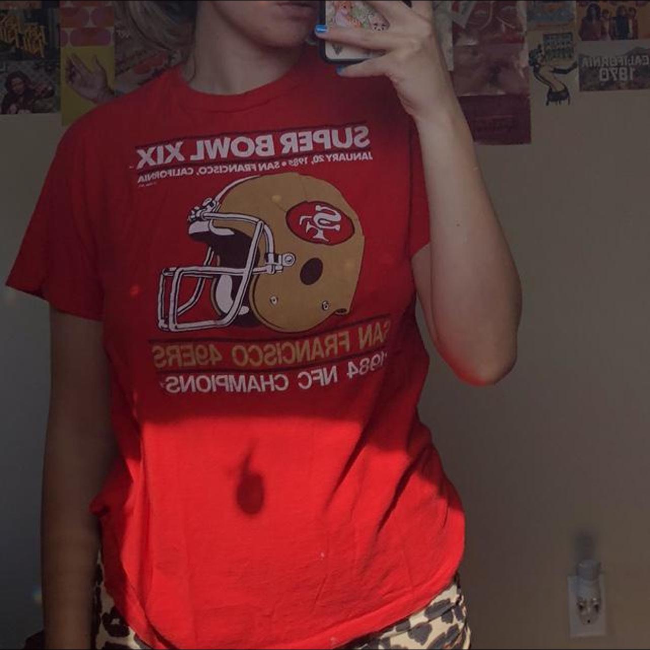 vintage 1985 super bowl 19 t shirt niners nfc - Depop