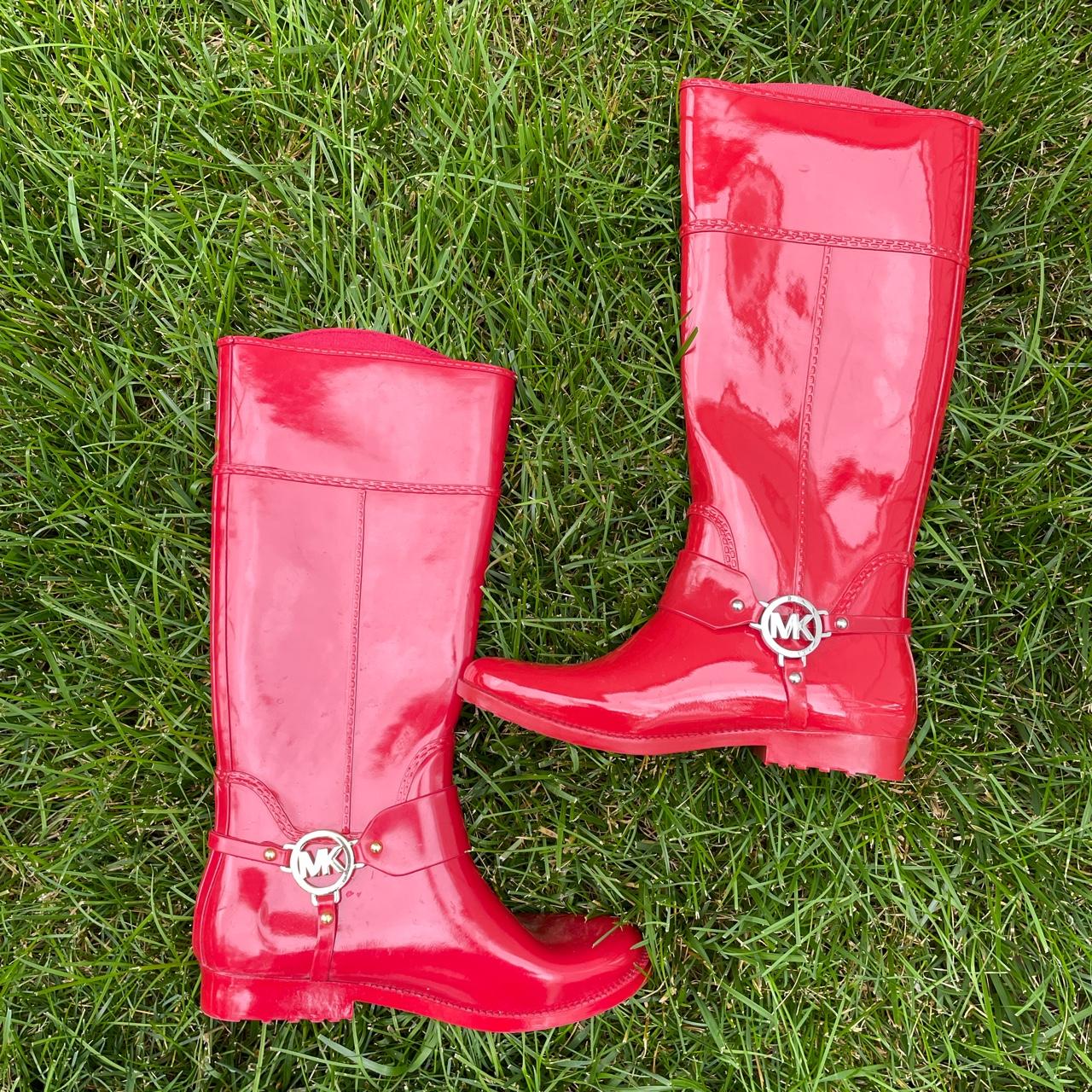 Michael Kors Women's Red Boots | Depop