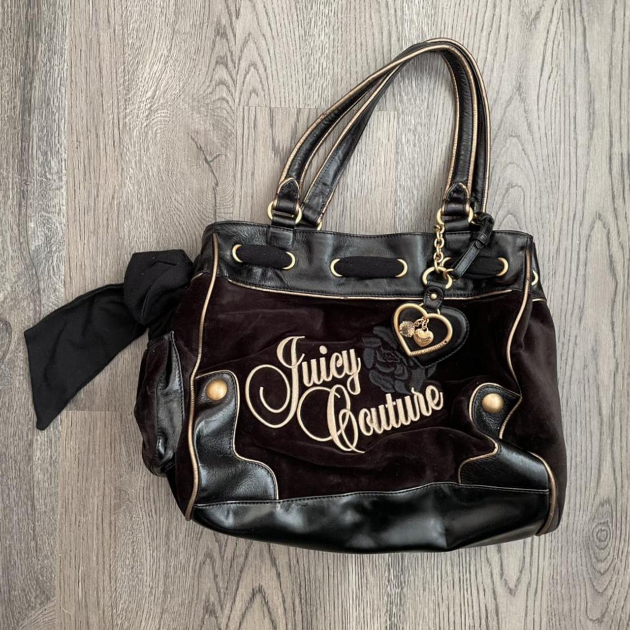 Juicy Couture Women's Brown and Gold Bag