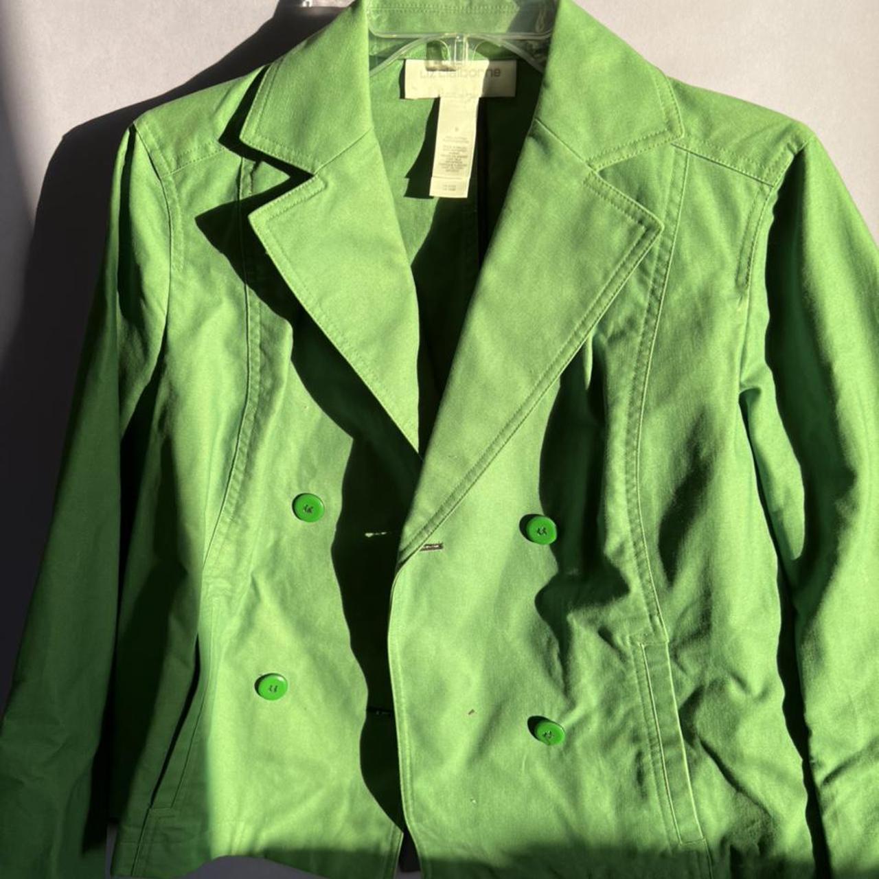 Liz Claiborne Women S Green Jacket Depop