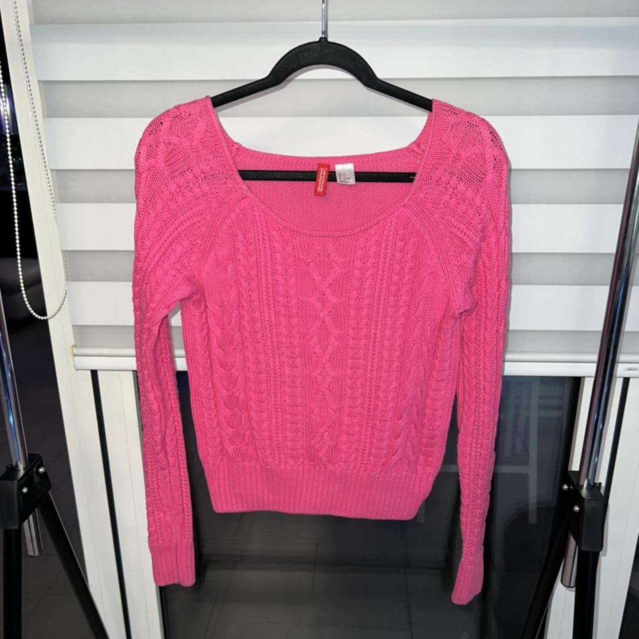 H&M Women's Pink Jumper | Depop