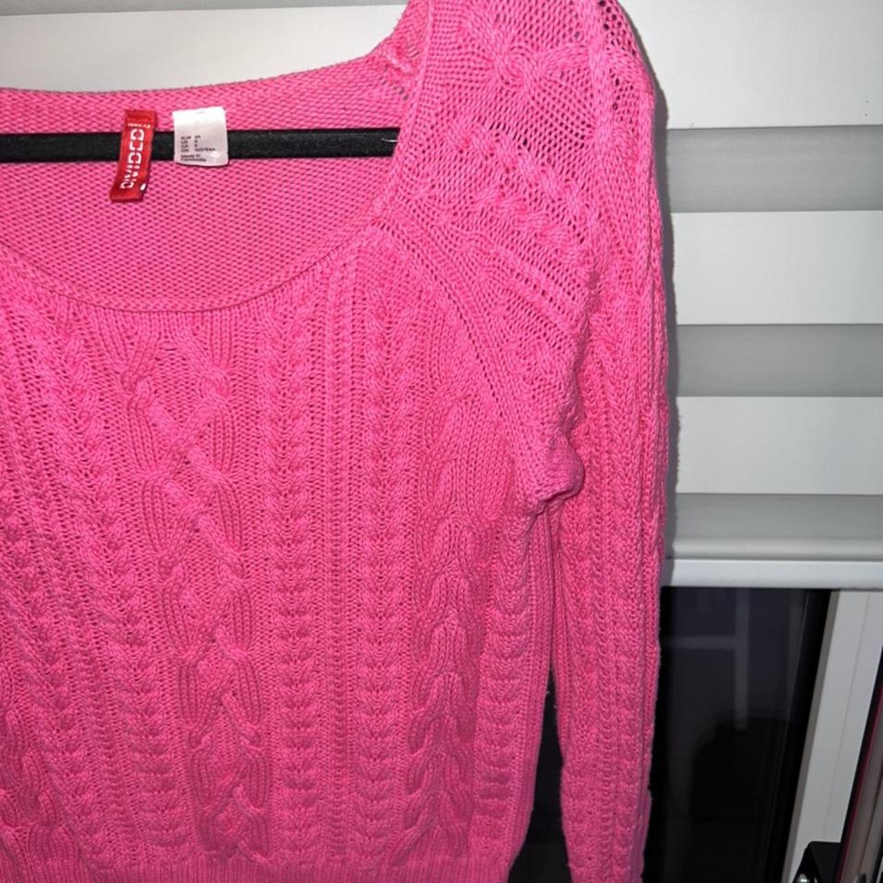 H&M Women's Pink Jumper | Depop