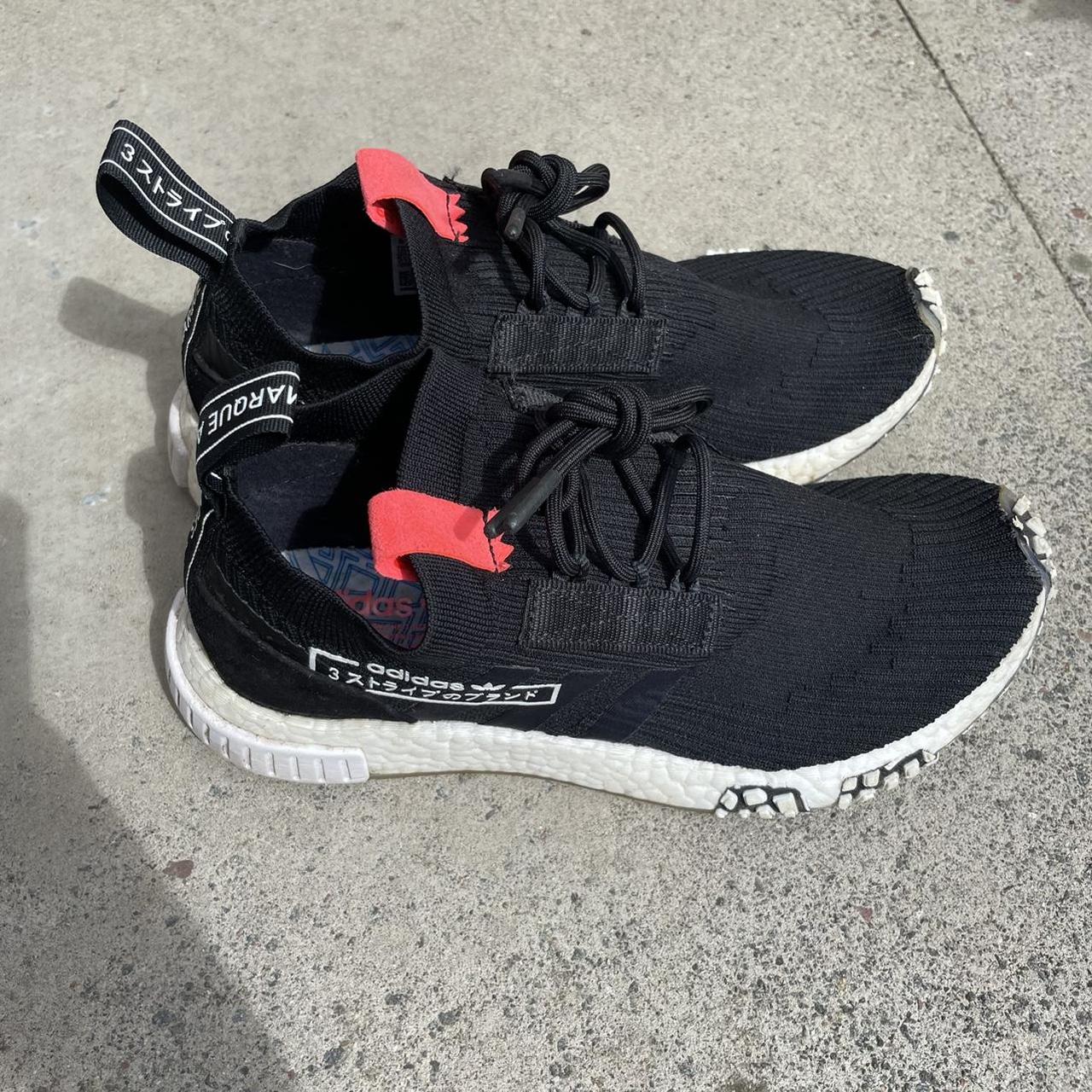 Adidas nmd racer pk black clearance white gum alpha type red