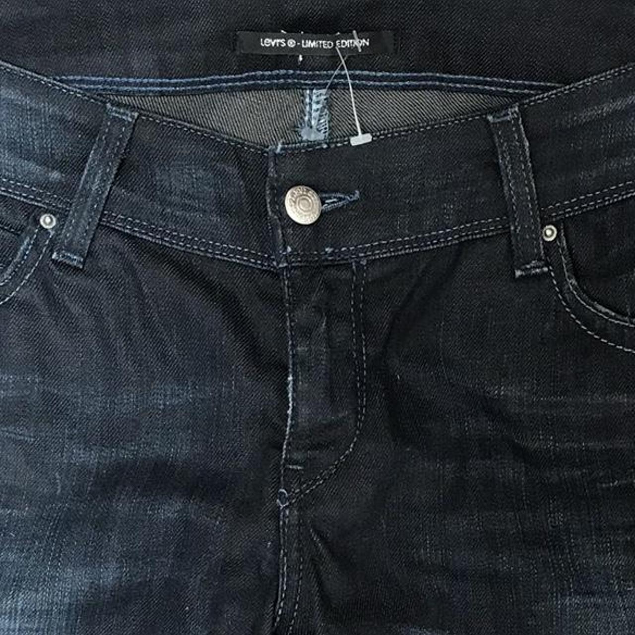 Levis Limited Edition Low waisted blue straight leg... - Depop