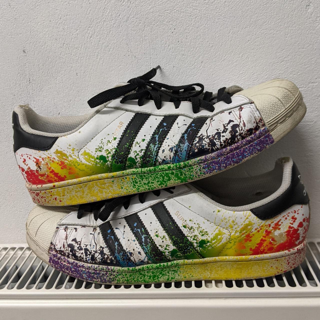 adidas superstar spray paint