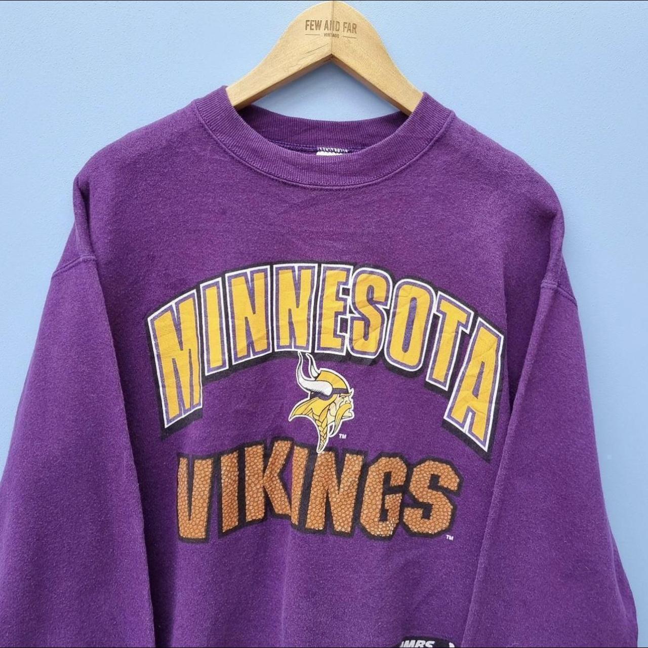 VIKINGS nfl boys hoodie SIZE-M - Depop