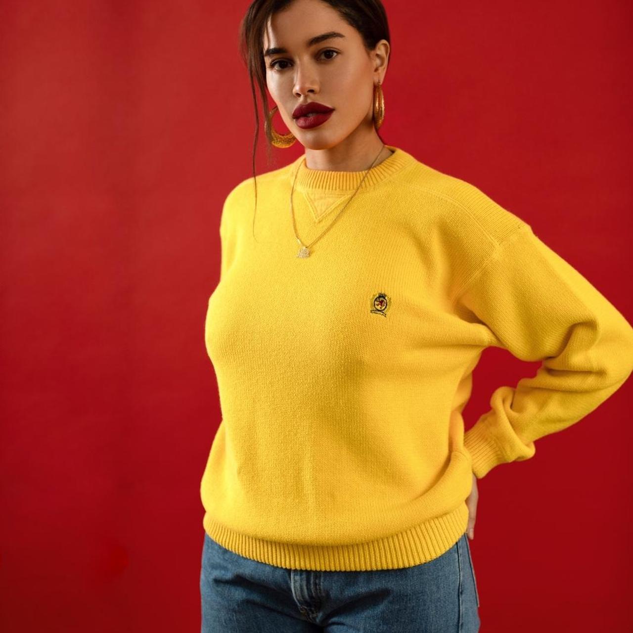 Tommy jeans 2025 yellow jumper