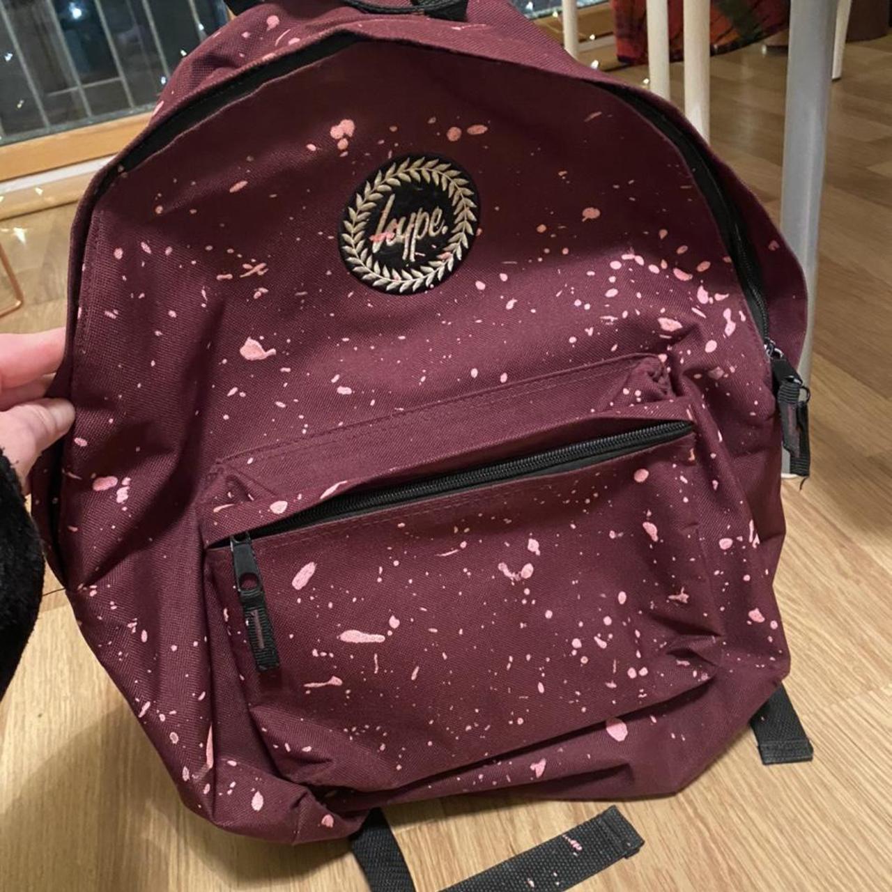 hype pink speckle backpack