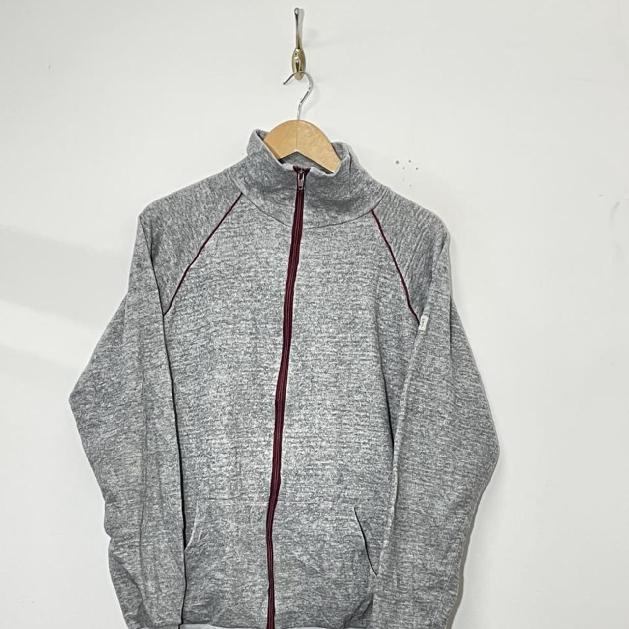 Geoffrey Beene Sport Grey Full Zip Sweatshirt... - Depop