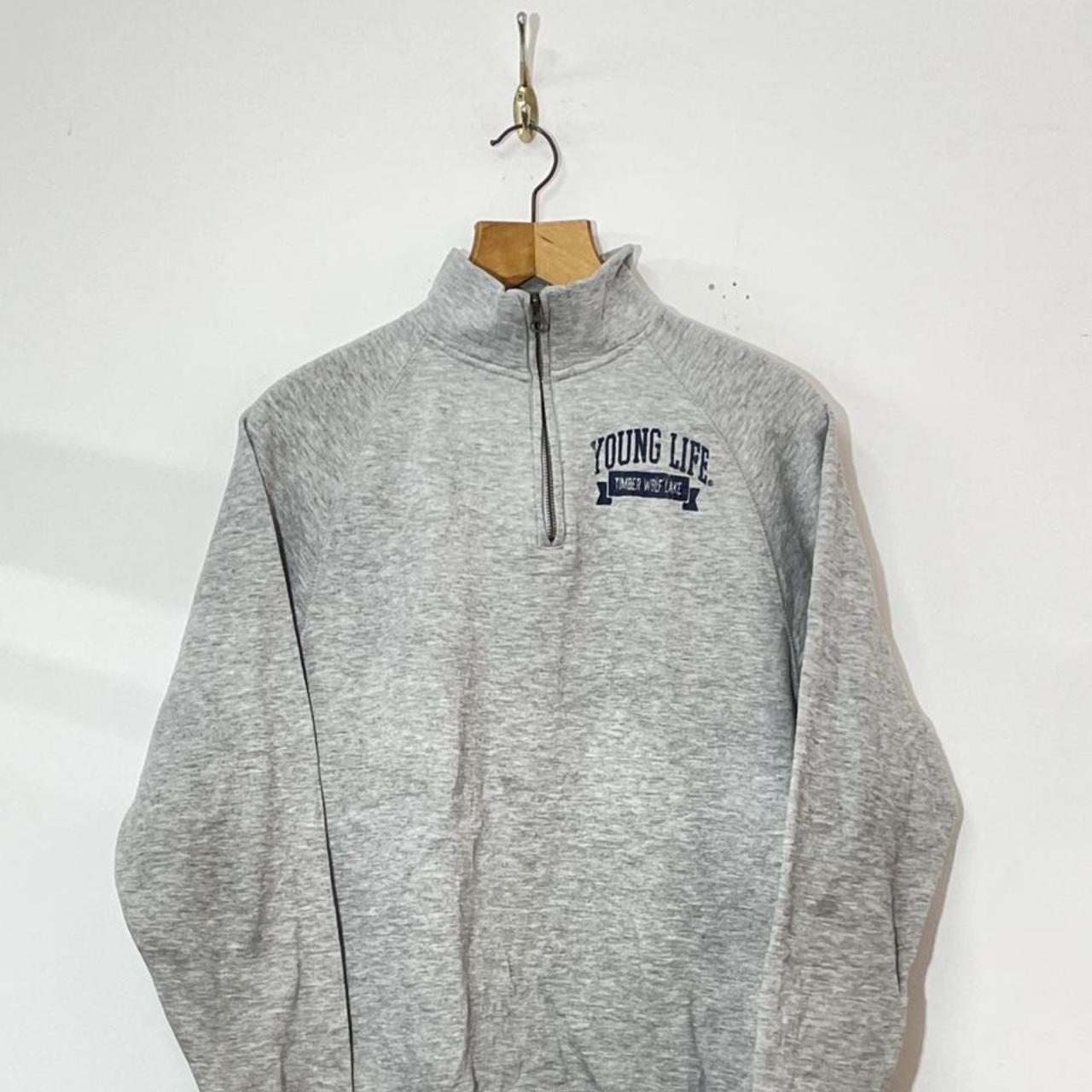 Ouray Grey Quarter Zip Sweatshirt 🔥 Size - S Pit... - Depop