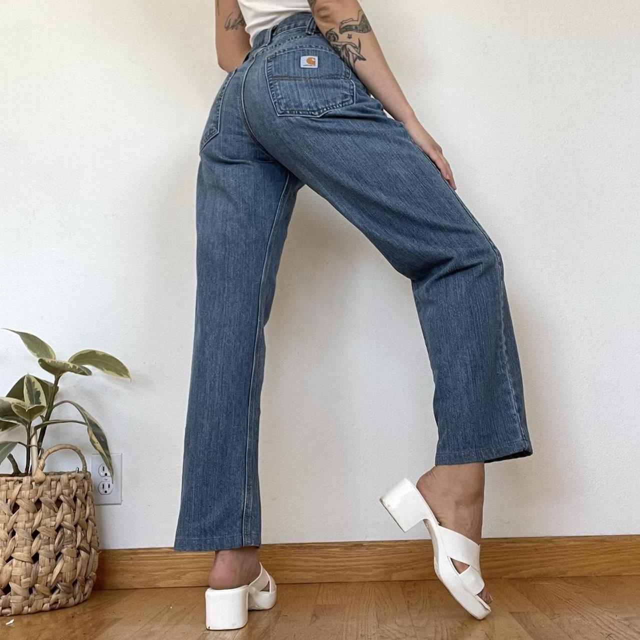 CARHARTT high waisted jeans the perfect pair of... Depop