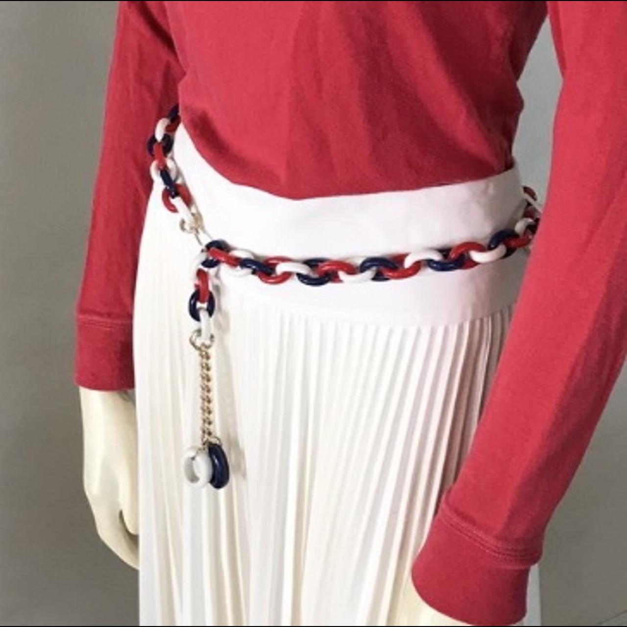 Vintage 70s - 80s Americana red white & blue plastic...