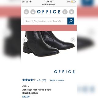 Office ashleigh flat hot sale ankle boots