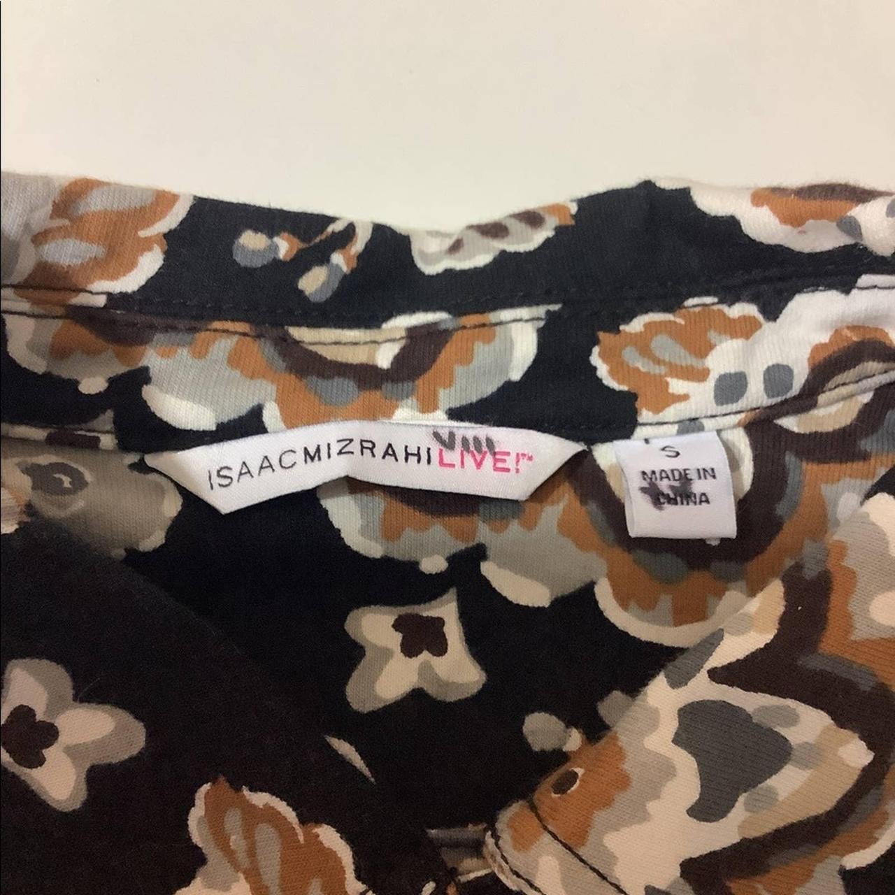 Isaac Mizrahi Live! Watercolor Floral Print Knit... - Depop