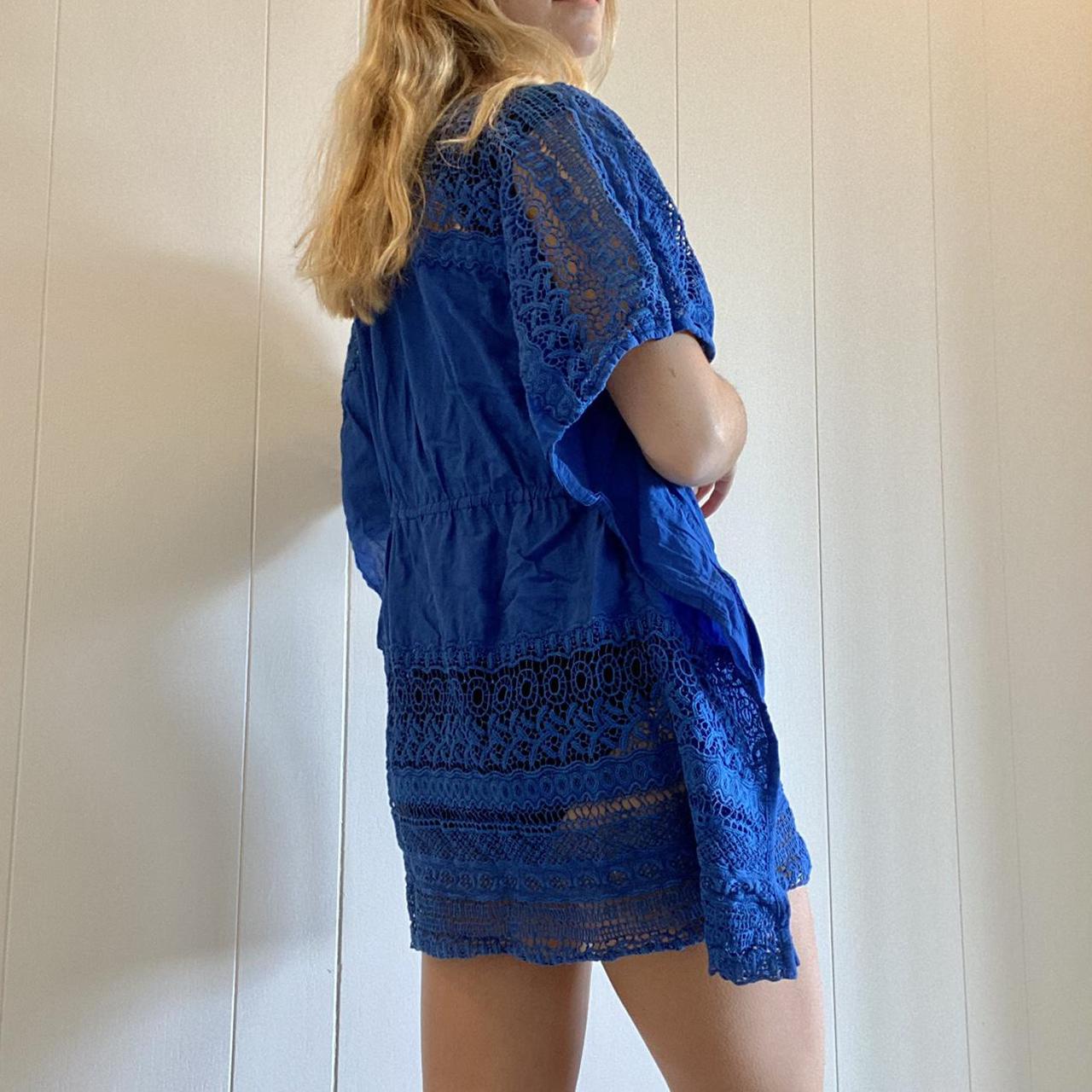 🔹Blue Swimsuit CoverUp Dress🔹 Prettiest royal blue... Depop