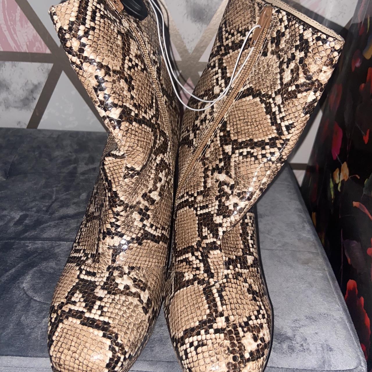 Primark Leopard Print Heeled Boots with tags never... Depop