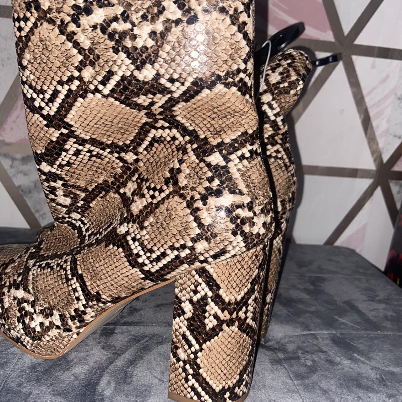 Primark Leopard Print Heeled Boots with tags never... Depop