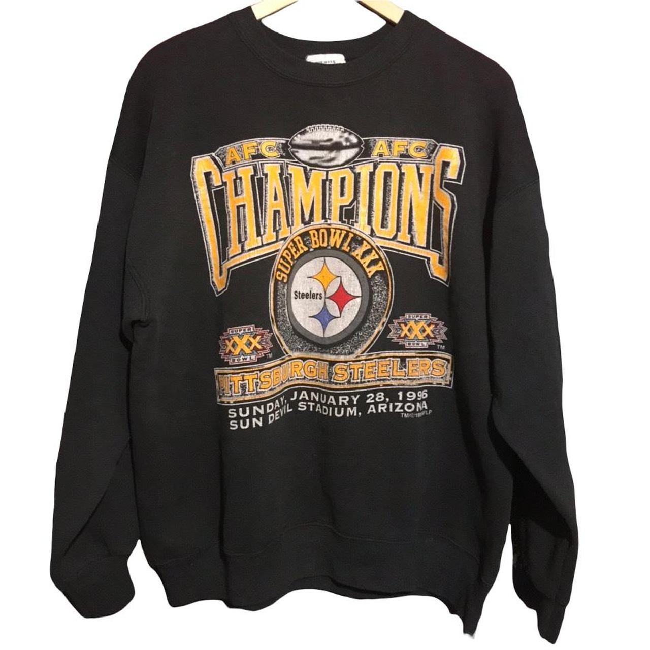 Vintage Pittsburgh Steelers sweatshirt, NFL Super Bowl graphic