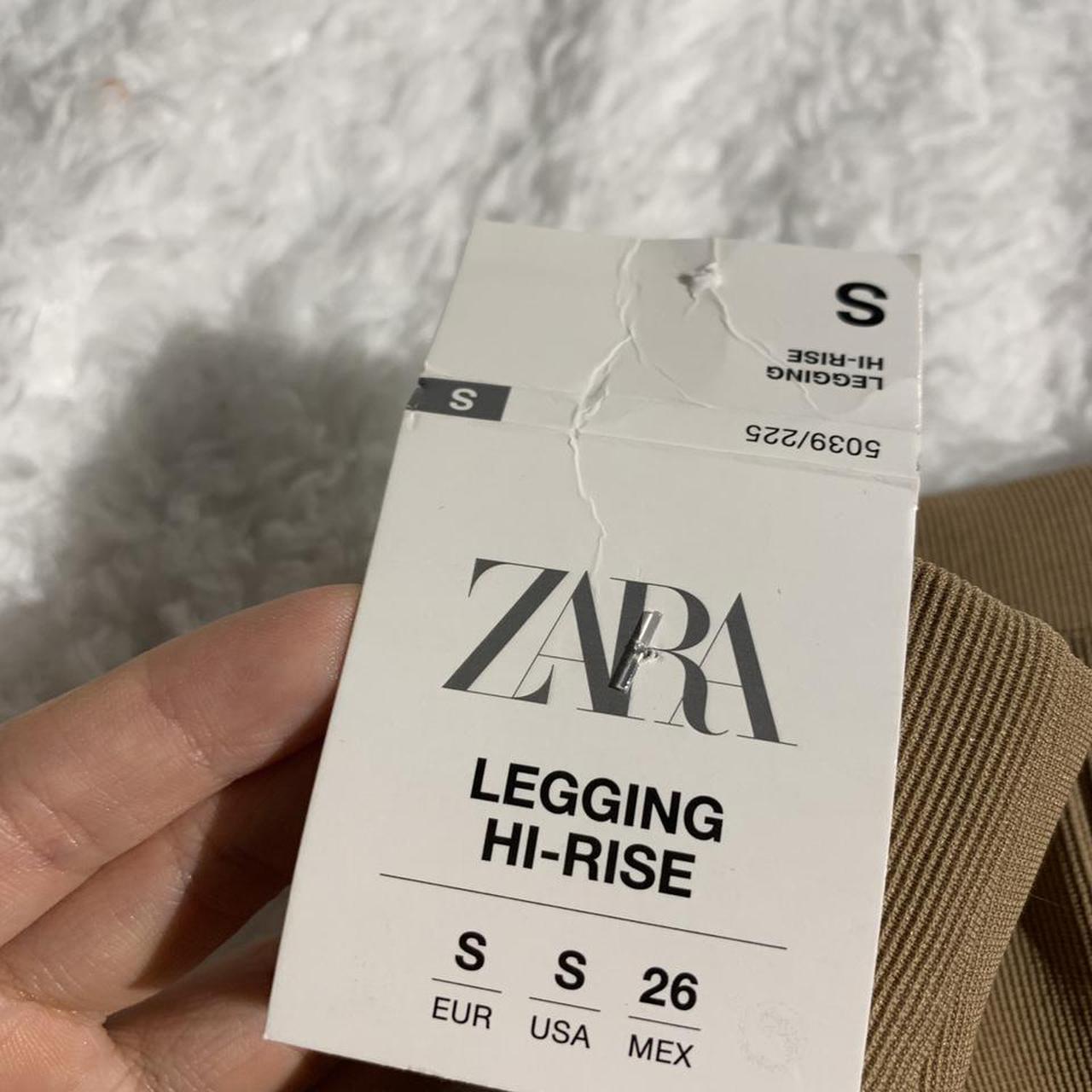 free shipping! ZARA NWT hi rise slit ribbed leggings... Depop