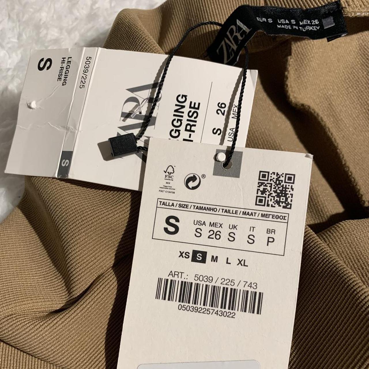 free shipping! ZARA NWT hi rise slit ribbed leggings... Depop