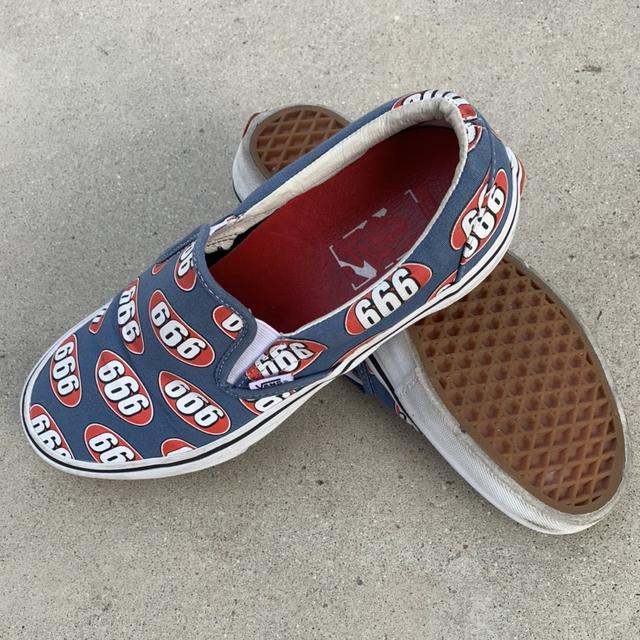 Vans x Supreme 666 slip on Worn twice!! Rare!!... - Depop