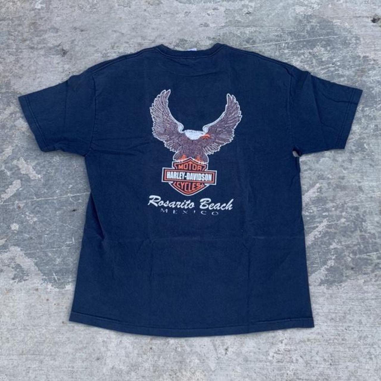 Harley Davidson Men's Navy T-shirt | Depop