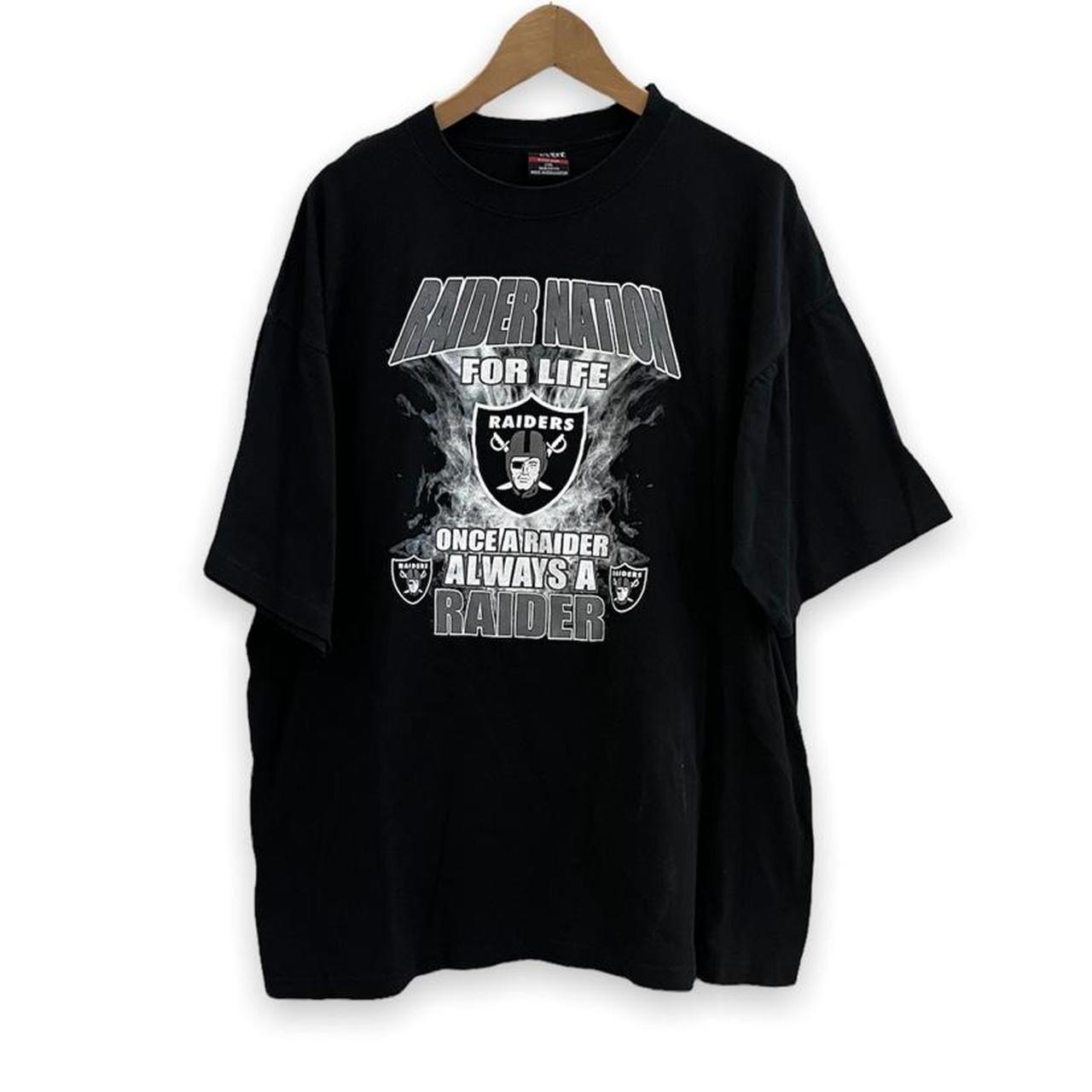 Vintage 90s Oakland Raiders graphic tshirt Mens - Depop