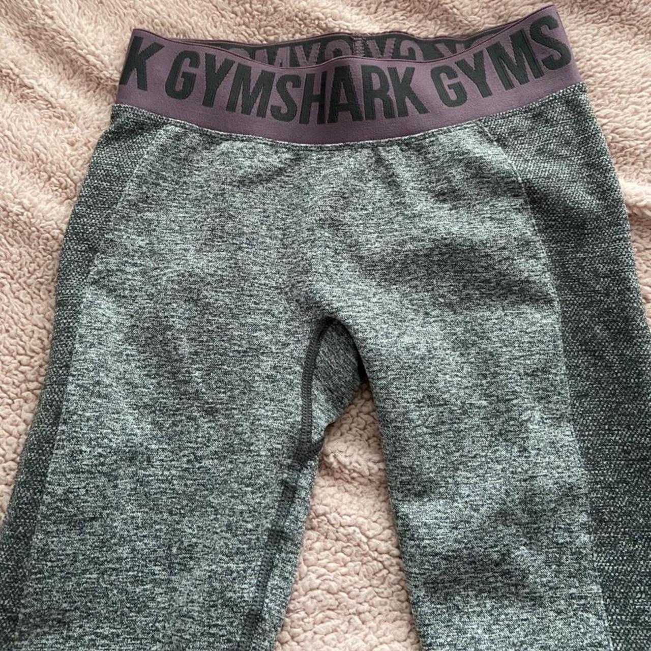 Gym shark Flex leggings, colour charcoal marl(grey).... - Depop