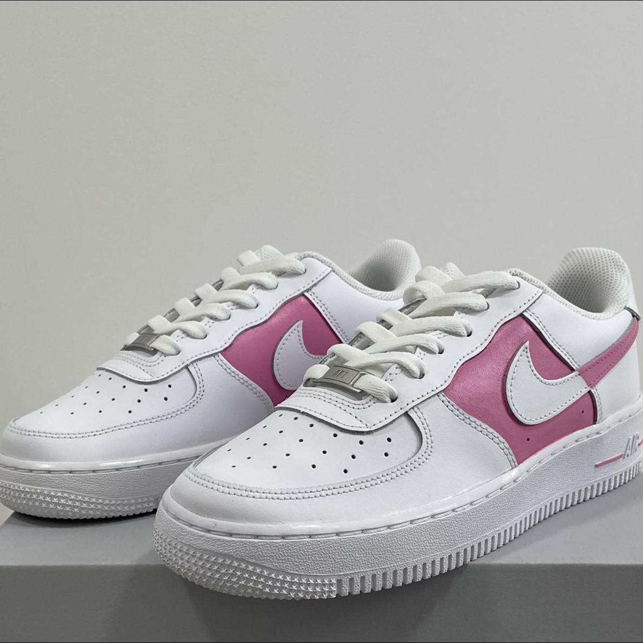 Nike air force 1 sage low women's pink clearance tick