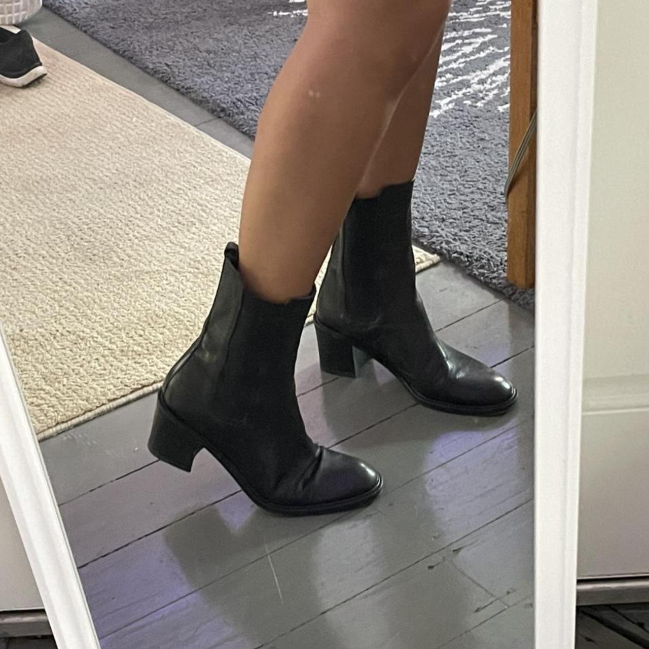 heeled chelsea ankle boots