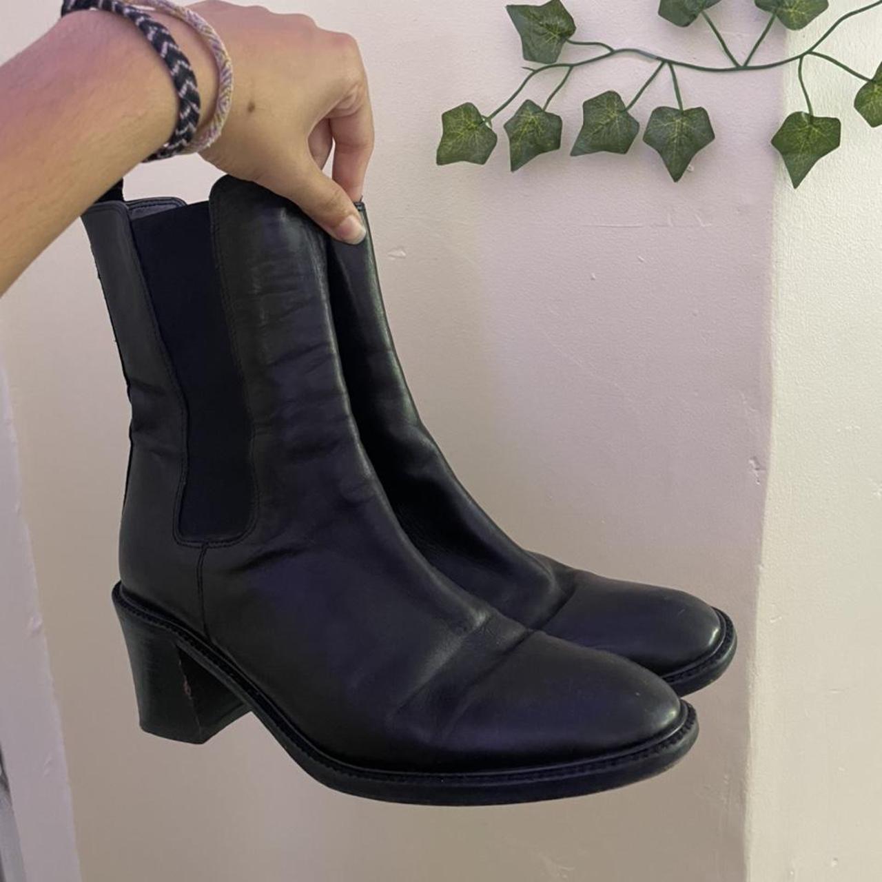 heeled chelsea ankle boots