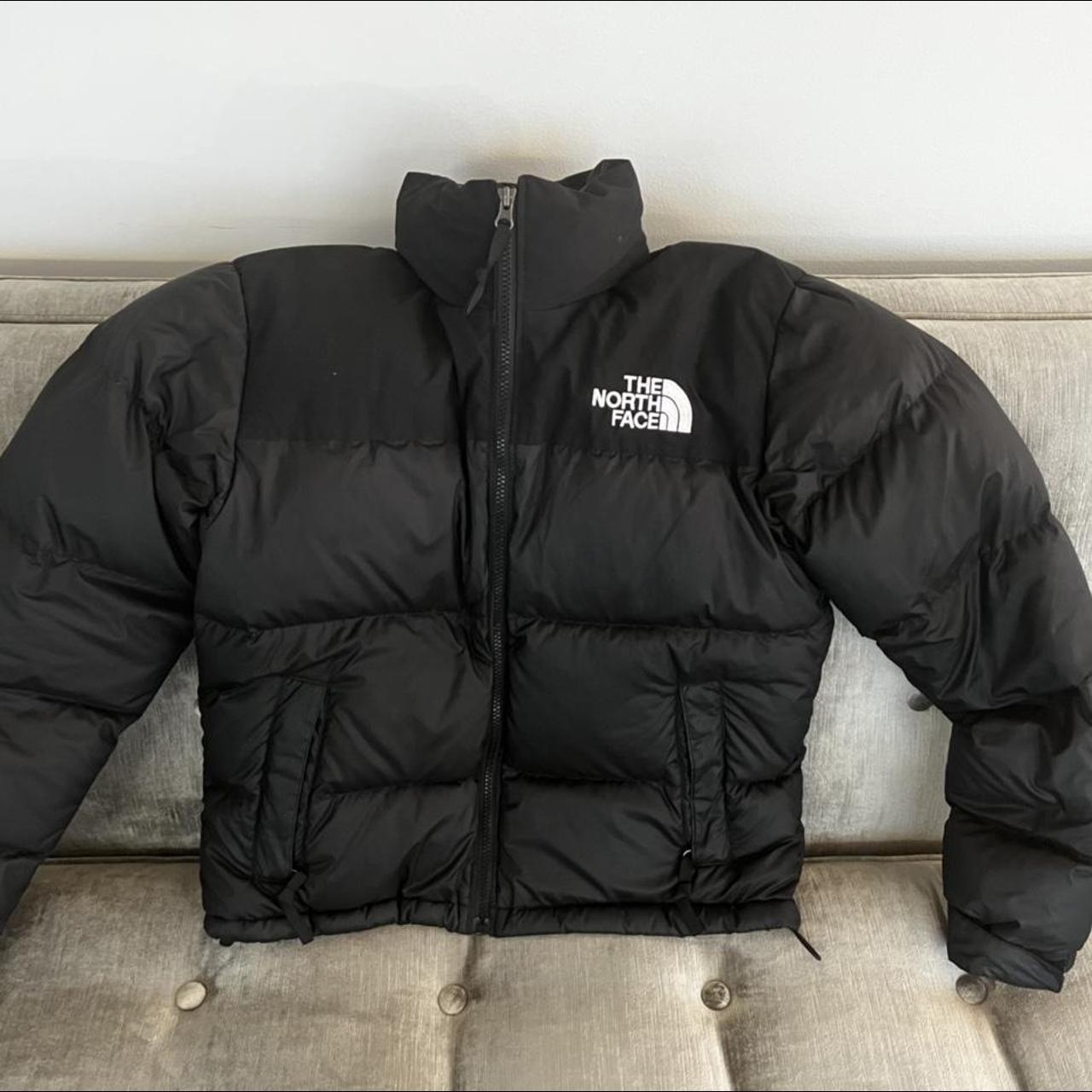 north face nuptse dark brown