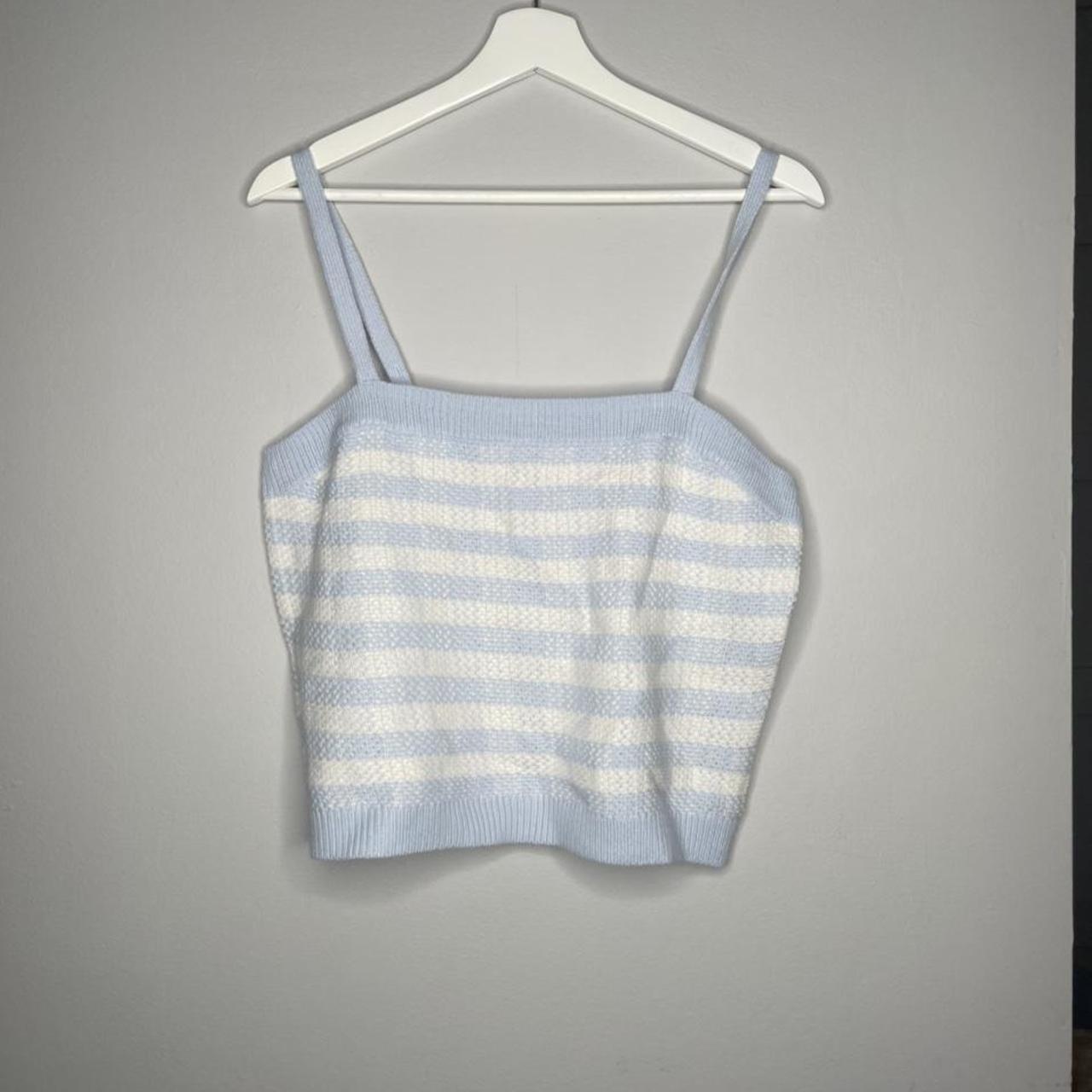 Baby Blue tank top🦋 (large) new with tags 🛍FREE... Depop