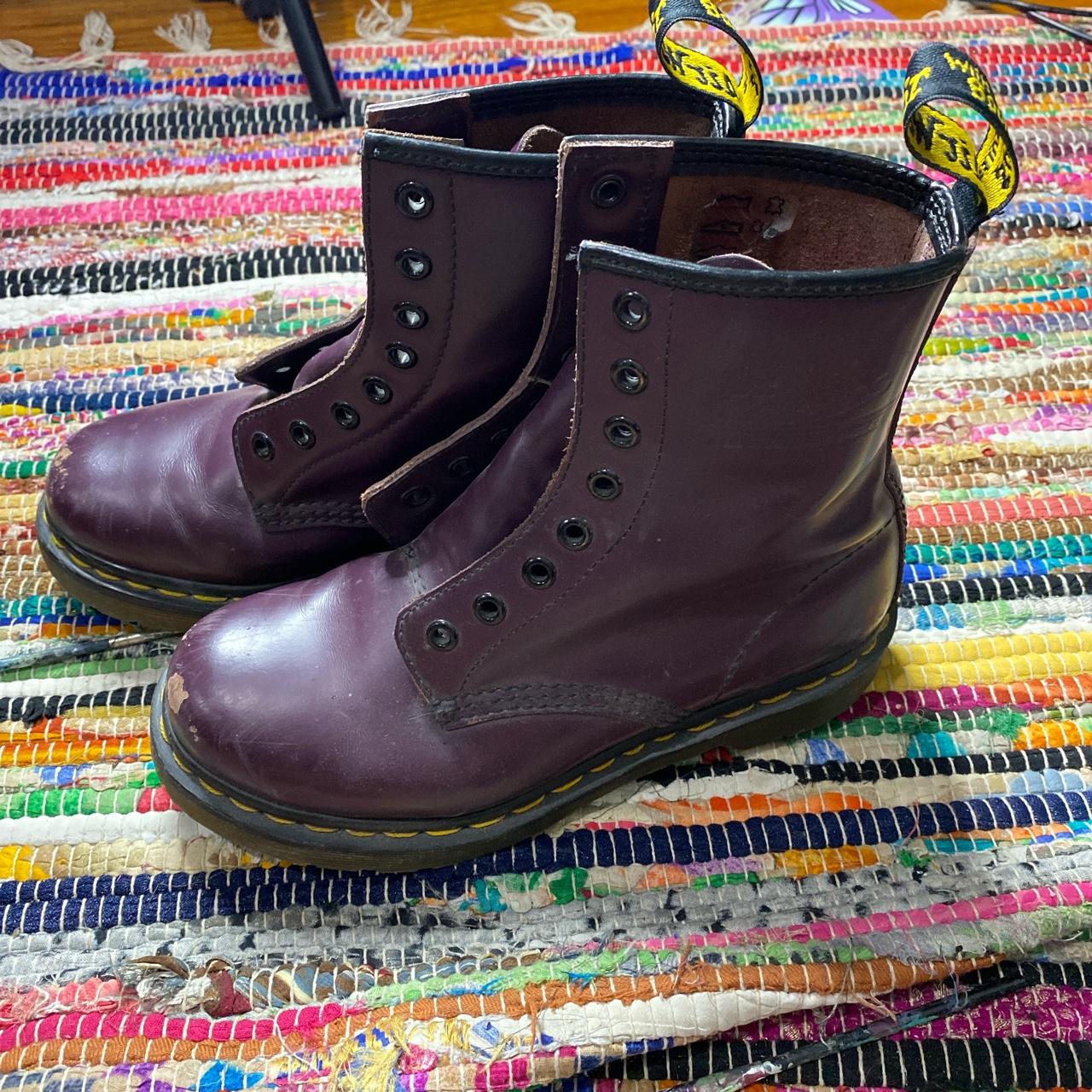 Purple dr cheap martens size 5