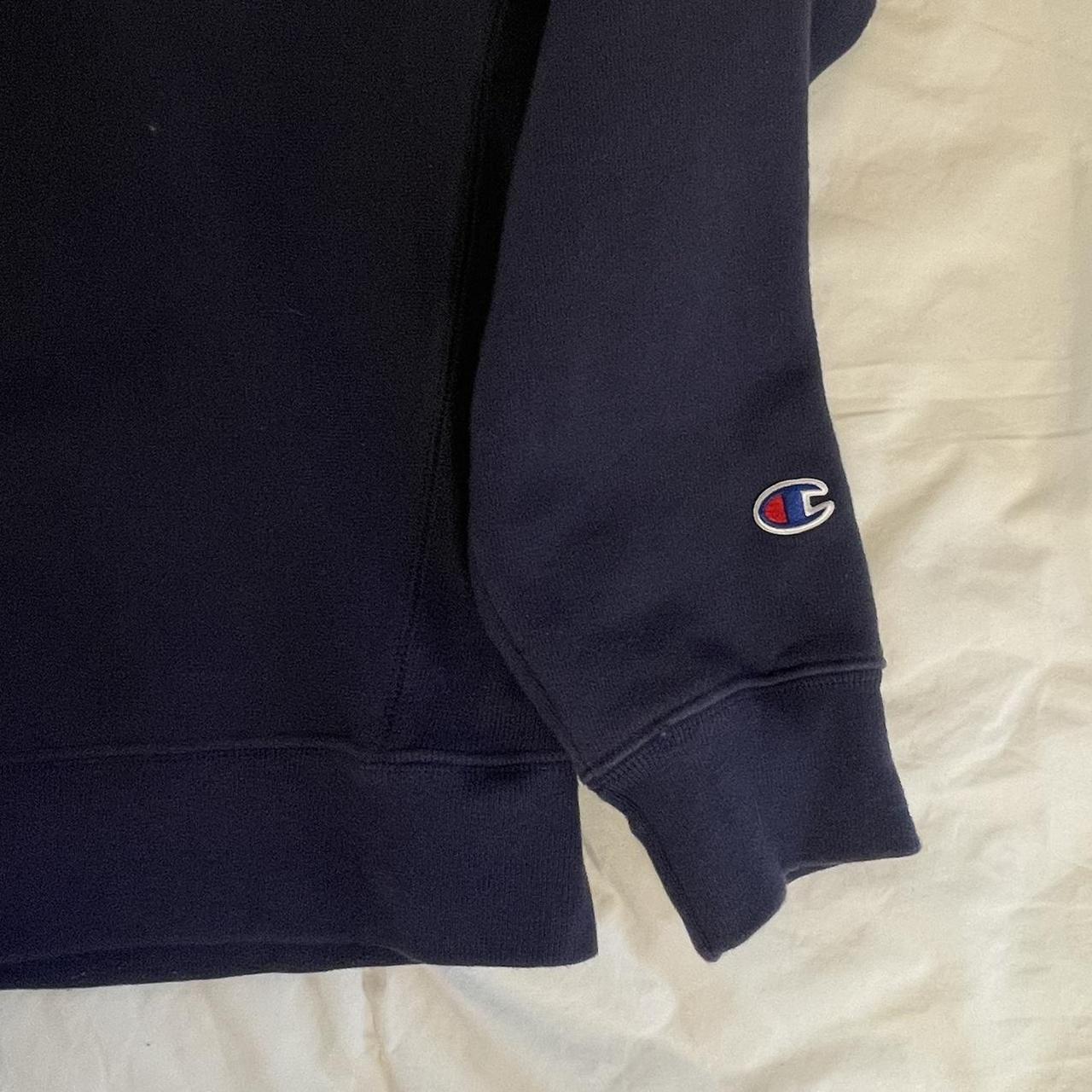 champion crew neck 🍒 dark blue champion crewneck... - Depop