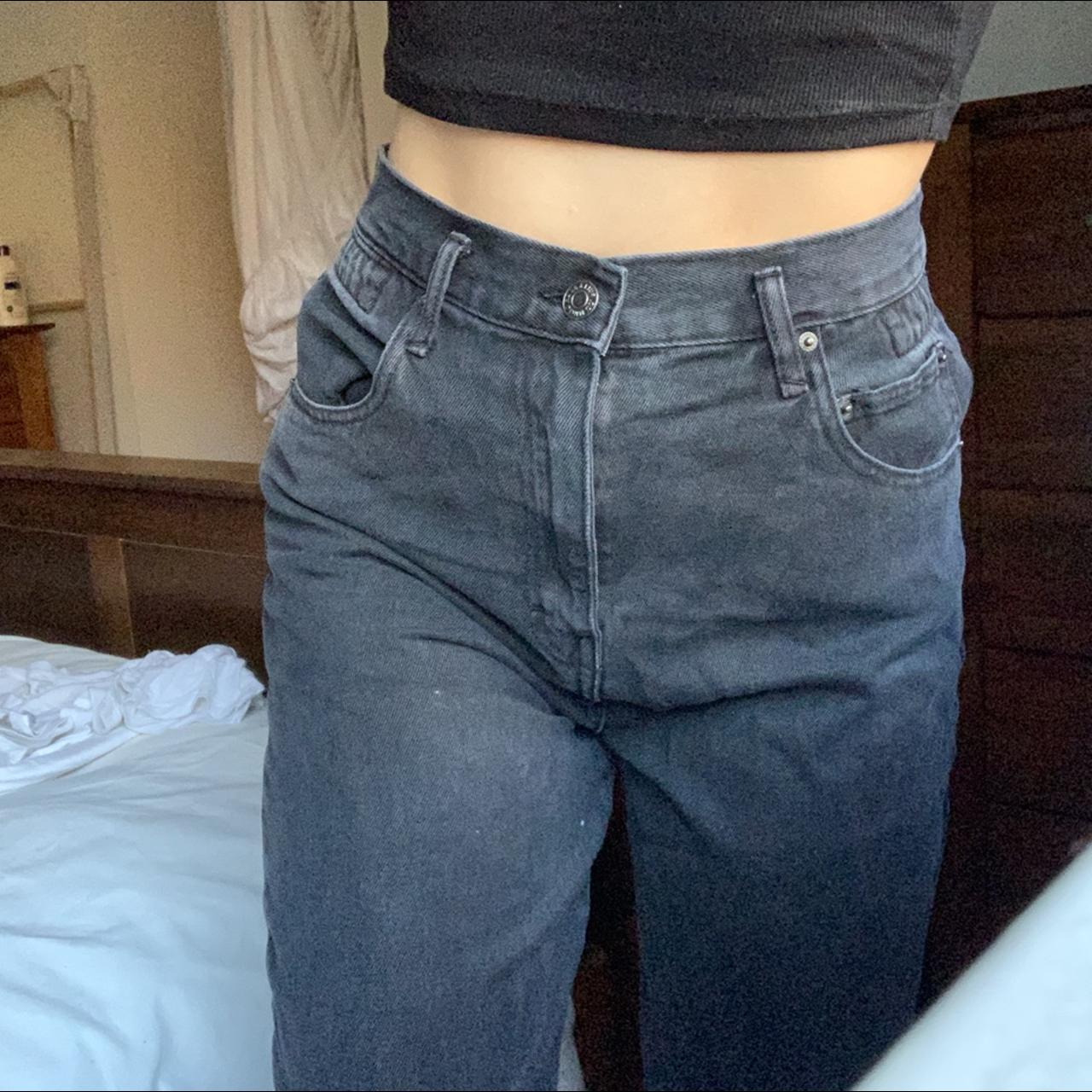 Pull and bear black straight leg jeans! So so nice... - Depop