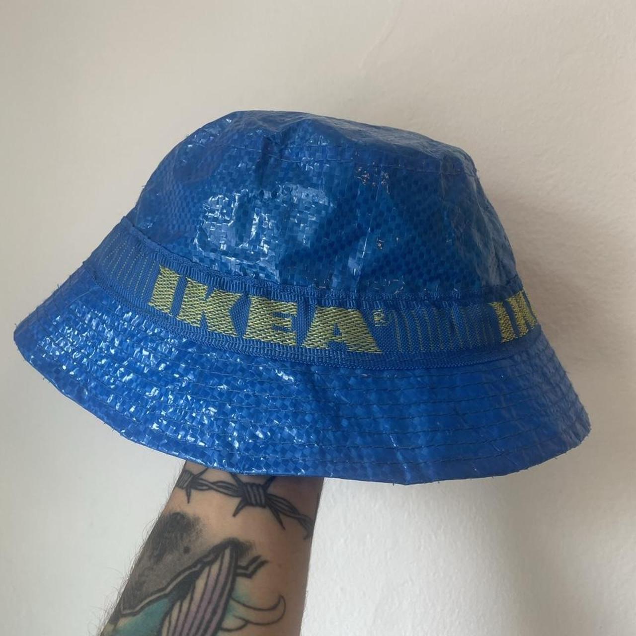 IKEA Women's Blue and Yellow Hat