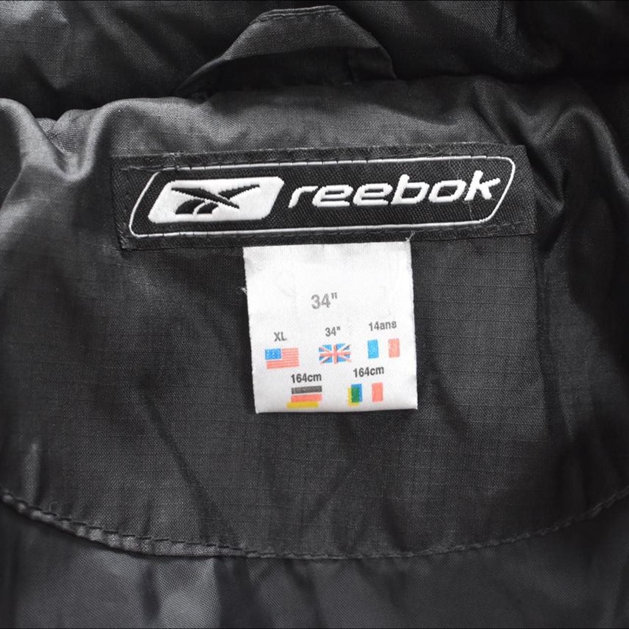 Vintage Reebok puffer jacket #N##N#Reebok black puffer,... - Depop
