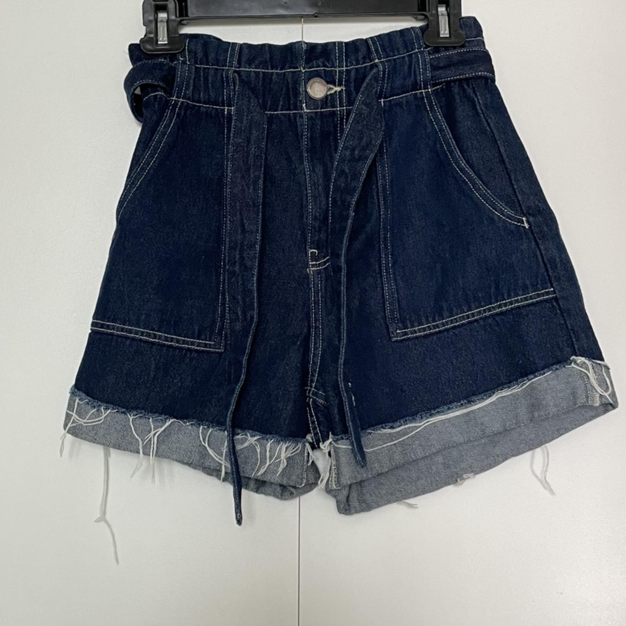 Zara paperbag denim shorts Size 04 Depop