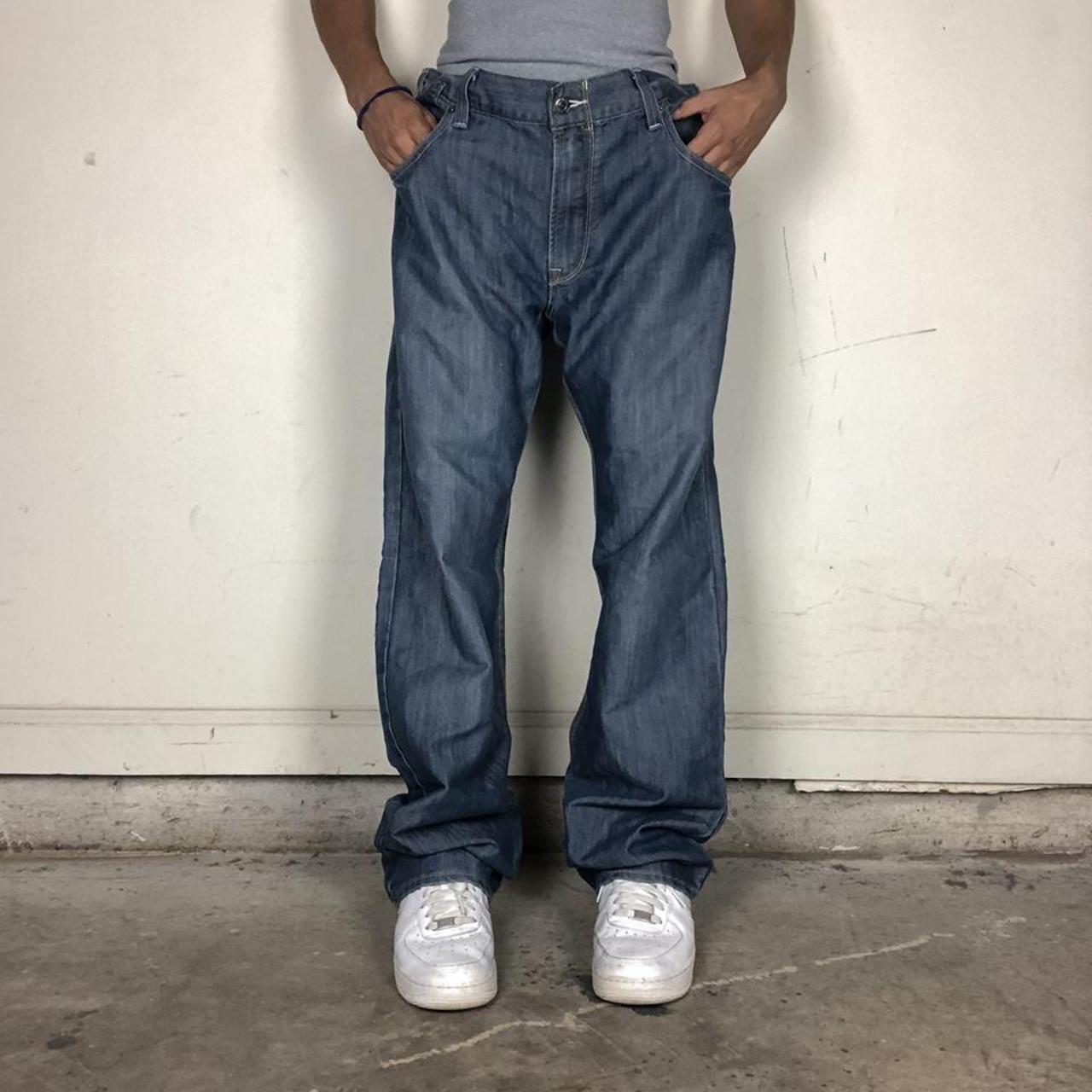 Levi’s 514 Light Washed Stained Denim Jeans Pants... - Depop