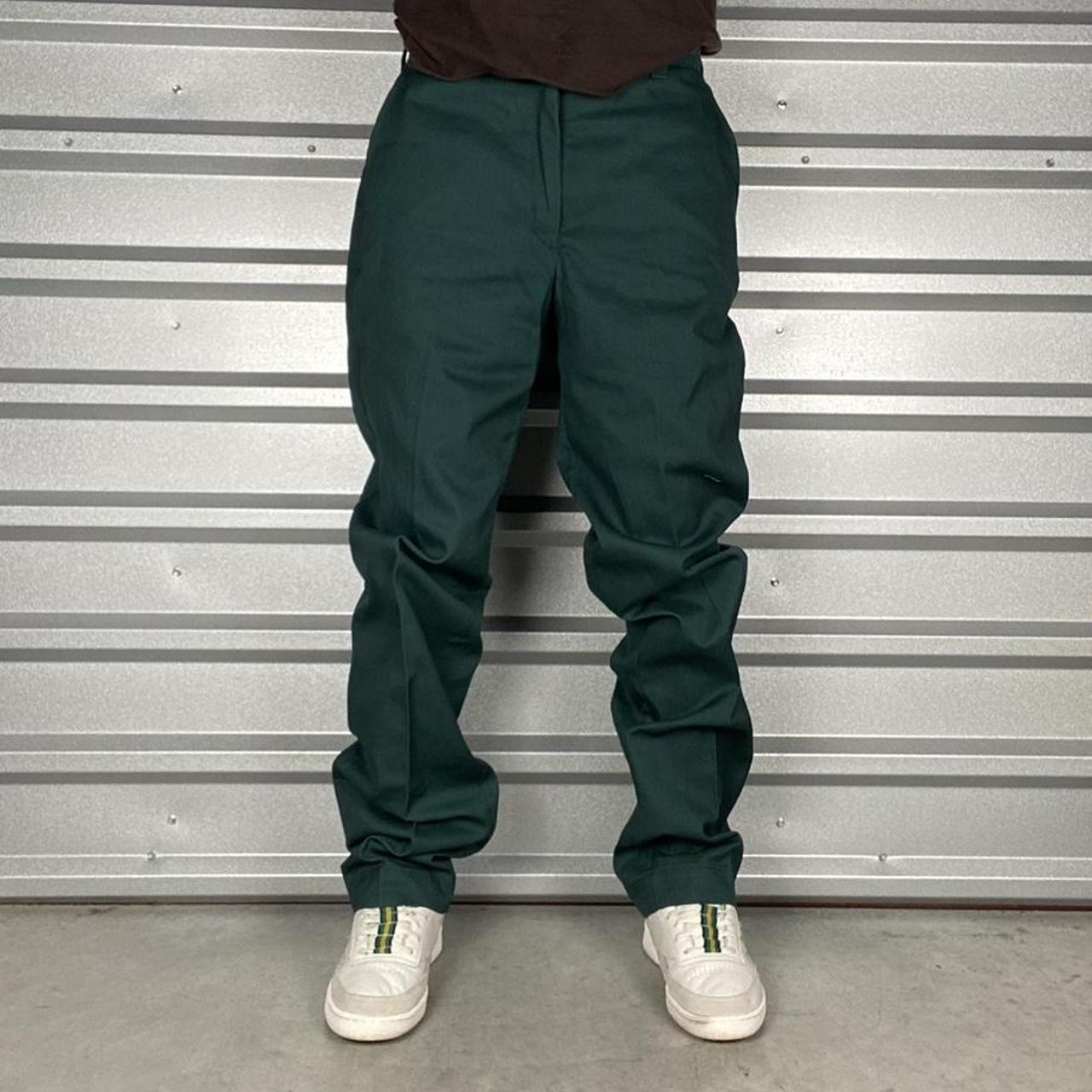 Hunter green work store pants