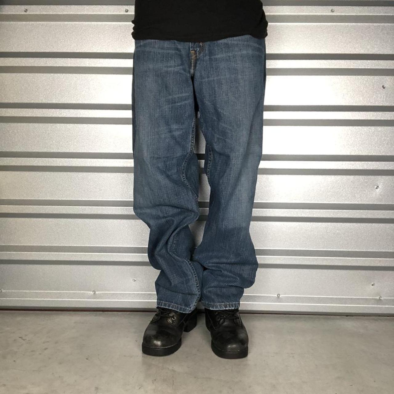 Levi’s 550 Dark Washed Denim Jeans Mens Size 38 x 32... - Depop