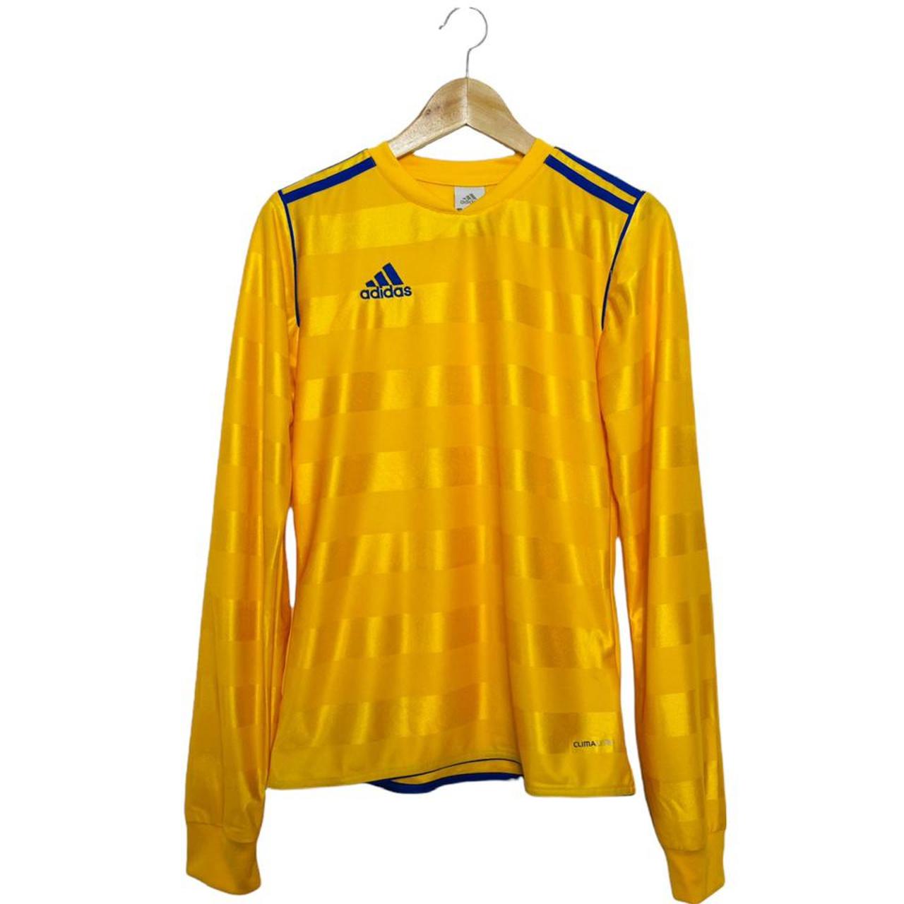 Adidas Men's Yellow Tshirt Depop